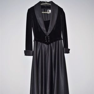 TADASHI BLACK VELVET DRESS